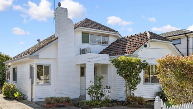The weatherboard home at 9 Albert Street, Highett, which sold for $1.15m on Saturday.