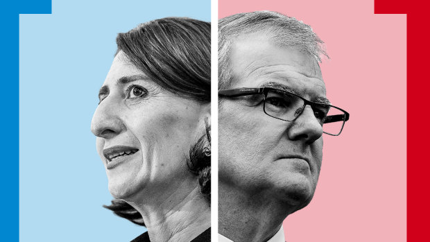 NSW Premier Gladys Berejiklian and NSW Opposition Leader Michael Daley.