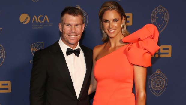 Glamour couple David Warner and his wife Candice Warner.