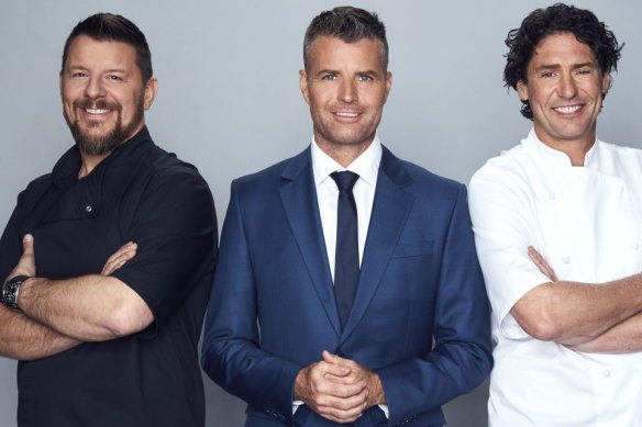 MKR's 2020 judging panel, left to right: Manu Feildel, Pete Evans, Colin Fassnidge.