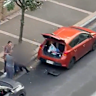 The woman was targeted by the kidnappers after pulling over to change a tyre.