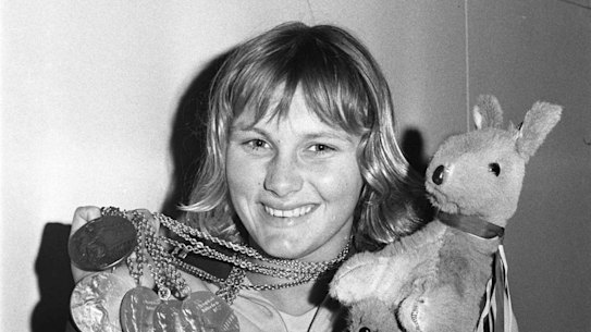 Shane Gould after the 1972 Olympics.