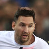 Lionel Messi started for the first time alongside fellow superstars Neymar and Kylian Mbappe.