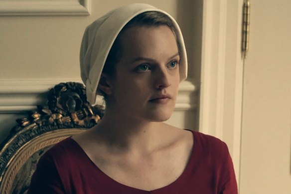 As Offred in The Handmaid's Tale, Elisabeth Moss is able to convey emotion without words.