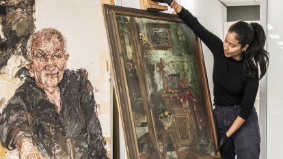 Sandstone Sydney landmark becomes temporary home for flood-damaged artworks