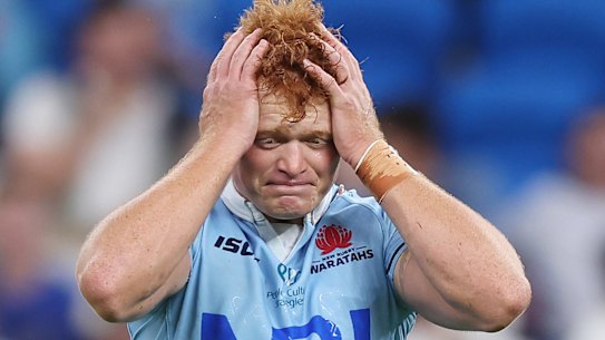 Tane Edmed after missing a last minute penalty in last year’s Super Rugby competition