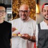 The Star’s culinary director Uday Huja, (middle) has joined Brisbane’s growing line of chefs, including Emme’s Thomas Tze Lian (left) and  Stanley’s Louis Tikaram (right). 