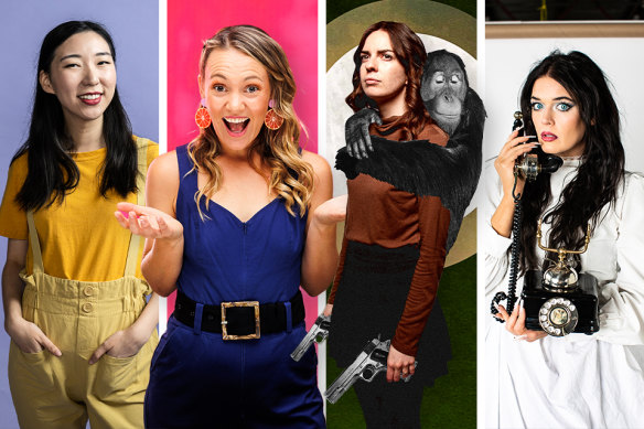 Australian comedians Jenny Tian, Amy Hetherington, Emma Holland and Alex Hines are all performing at their first Edinburgh Fringe Festival this month.