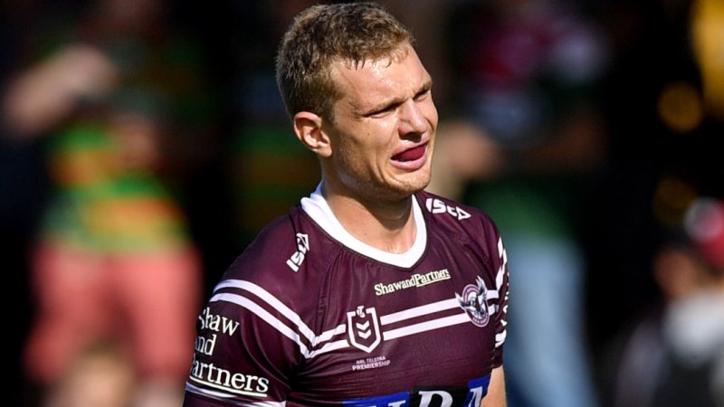 Tom Trbojevic out for up to nine weeks as Manly ace re-injures hamstring