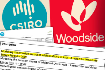 Woodside shelved the findings of a CSIRO report that undermined its public statements about emissions reductions.