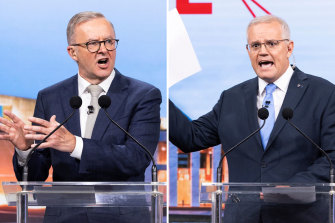 Anthony Albanese and Scott Morrison’s debate had plenty of shouty moments.