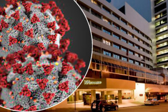 Guests at Perth’s Mercure Hotel caught coronavirus from an infected guest in an adjacent room.