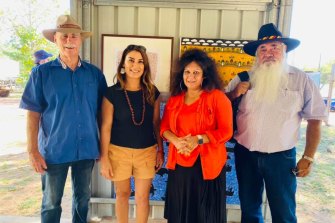 Senator Thorpe during a committee visit to Borroloola in the NT