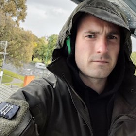 Thomas Sewell posted a picture in December 2022 wearing a jacket with the logo of The Base, an illegal terrorist organisation banned in Australia.