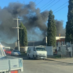 The Campbellfield factory fire was brought under control in 44 minutes.
