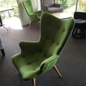 An original Grant Featherston armchair in the National Gallery of Australia's members' lounge