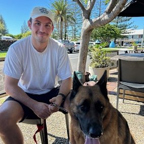A photo provided by the family of NSW Police Constable Scott Dyson, who remains in hospital after being injured responding to the Bondi Beach mass shooting.