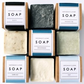 For a man in a lather about hygiene: Gentleman's Lather Soaps.