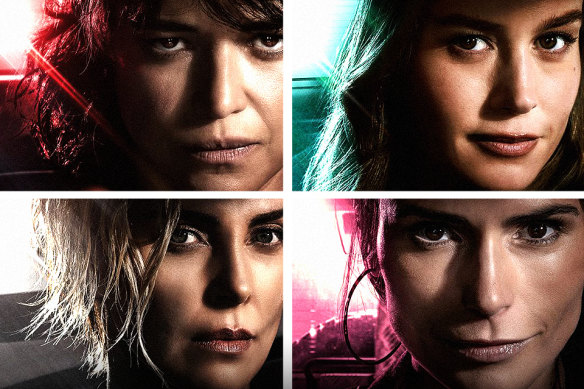 Fast drivers: Michelle Rodriguez, Brie Larson, Charlize Theron and Jordana Brewster.