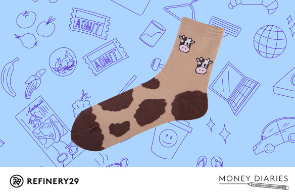 This week on Money Diaries, an environmental consultant who makes $84,000 a year impulsively spends $3 on a pair of cow-themed socks.