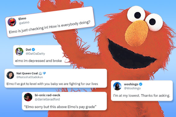 Elmo's benign question on X brought thousands of responses. 