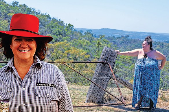 Kathy Pope is suing Gina Rinehart over a dispute over 12 kilometres of fencing.