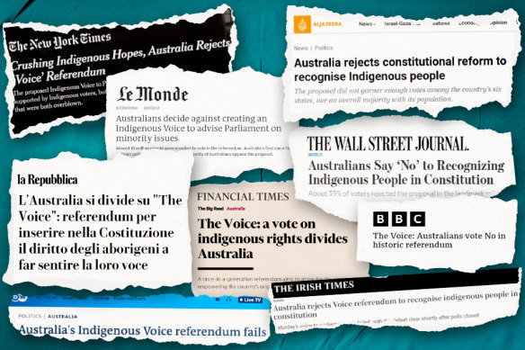 How the world reported on the Voice referendum.