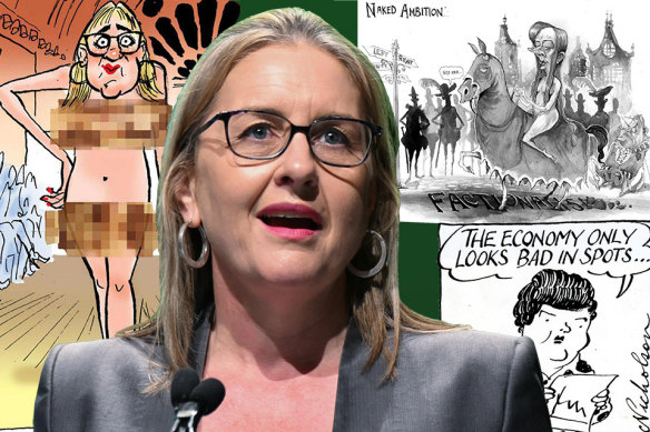 Jacinta Allan is not the first politician to question the way she is depicted by a political cartoonist.