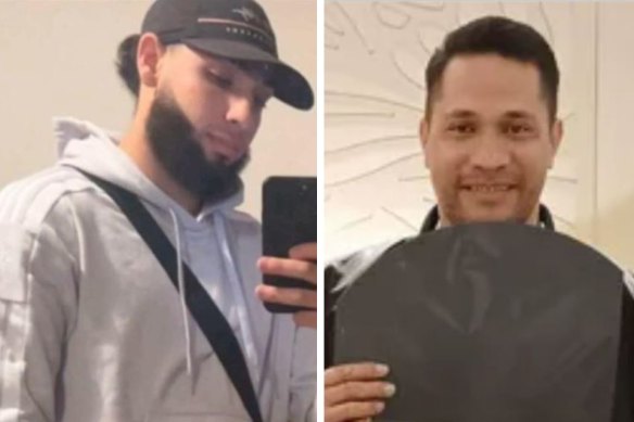 Left, missing swimmer Khattab Abu Haish, and right, Seti Tuaopepe, who drowned at Penrith Beach on Boxing Day.