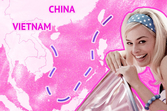 Barbie has been banned by Vietnam over its depiction of the nine-dash line.
