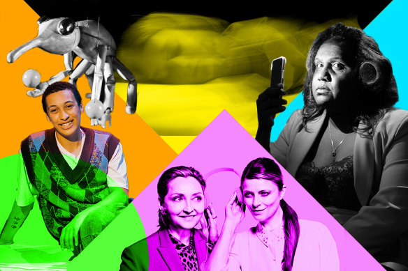 F-J (clockwise from top left): The Insect Circus; The Lucid - A Dream Portal to Awakening; Janet’s Vagrant Love; A Broadcast Coup; and Happy Meal. 