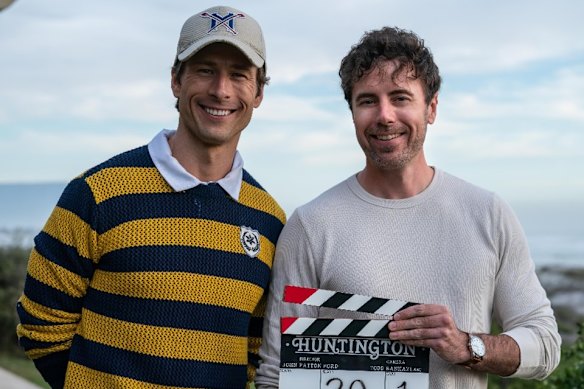 John Patton Ford (right) began as a door-to-door salesman. Now, he’s working with Glen Powell.