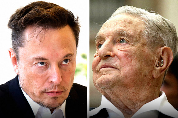 Elon Musk ve George Soros.