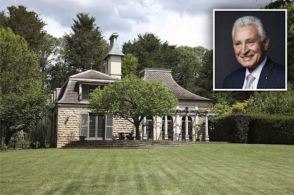 Roy Medich (recuadro) compró la histórica propiedad de Mereworth en Berrima por 49 millones de dólares en 2022.