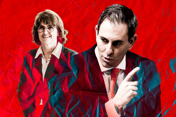 Michele Bullock and Jim Chalmers are at odds about the state of the economy.