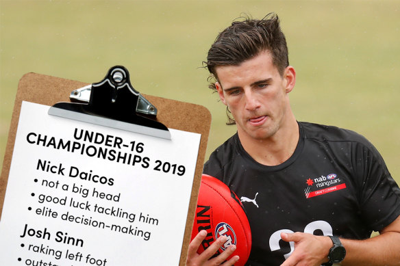 Nick Daicos impressed at the under-16 championships in 2019.