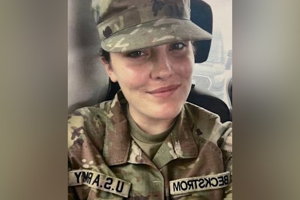 National Guard member Sarah Beckstrom, who died after being shot on the streets of Washington.
