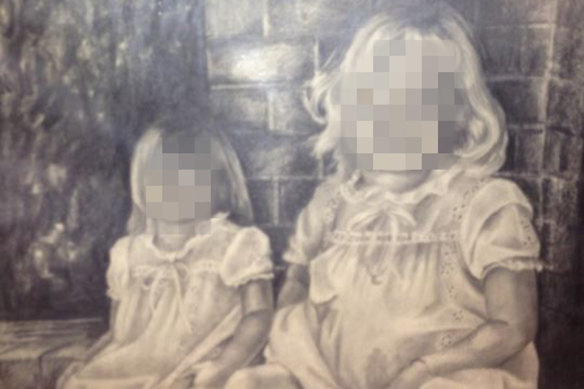 A portrait of the Dawson daughters, commissioned by Lynette in late 1981.