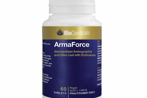 ArmaForce contains andrographis, a herbal medicine ingredient.