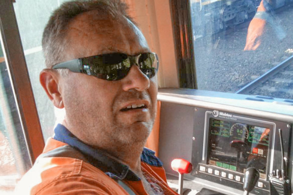 Train driver John Kennedy was killed when his train was derailed near Melbourne in 2020.