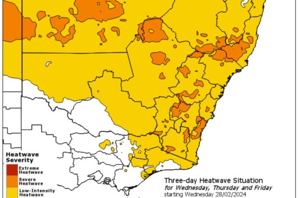 Heatwave warning for NSW.