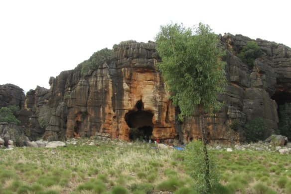 The Kimberley cave site where the artefacts were discovered.