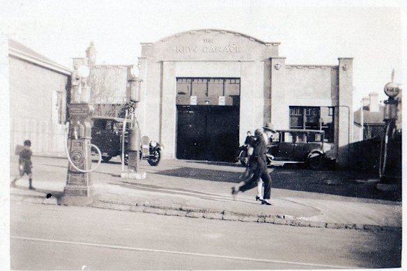 Alice Anderson’s old garage on Cotham Road in Kew.