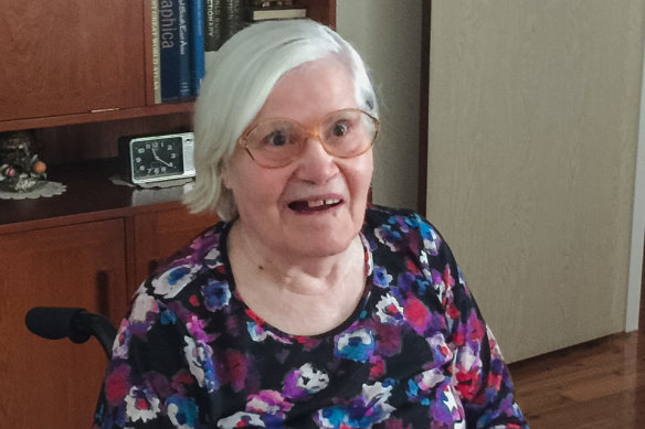 Mafalda Spessot during a family gathering in 2014 at the nursing home.