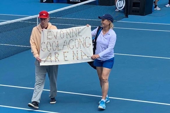 John McEnroe and Martina Navratilova were on the same side at last year’s Australian Open.