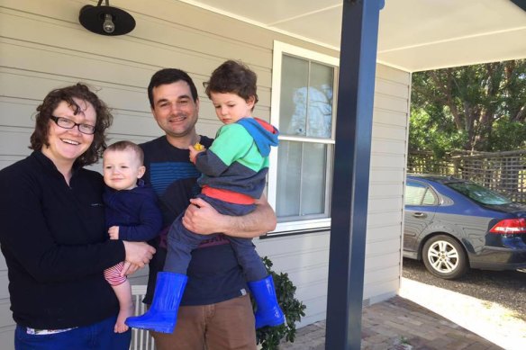 Trish and Nick Smith, and their sons Ben and Russell. 