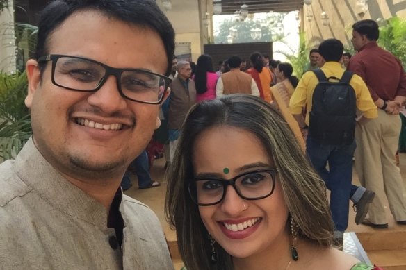 Abhijeet Gandhi and Duhita Khadepau were childhood sweethearts in India. 