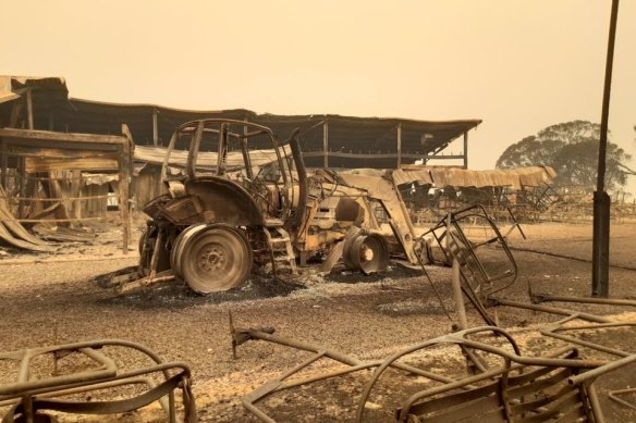 Damage at the Selwyn Snow Resort in NSW.