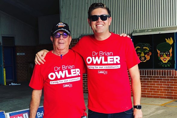 Bennelong MP Jerome Laxale (right) and his father Alain.