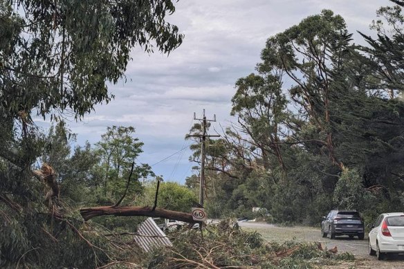Mirboo North was described as unrecognisable after Tuesday’s storm.